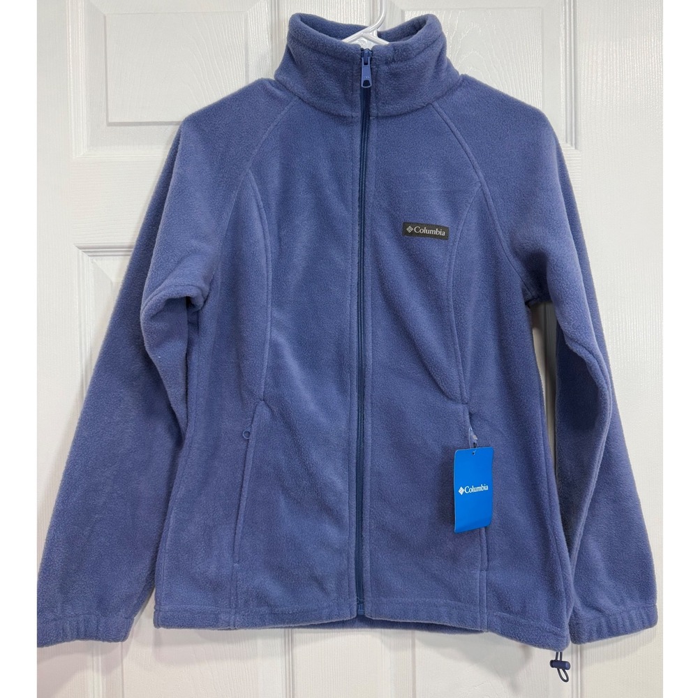 Columbia Benton Springs Womens Small Blue Full Zip Fleece Jacket NWT WL6439